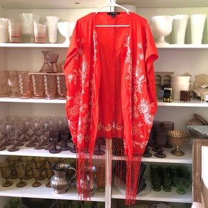 Denim 24/7 Coral Fringe Top